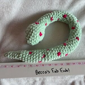 Handmade Plush Snake Toy